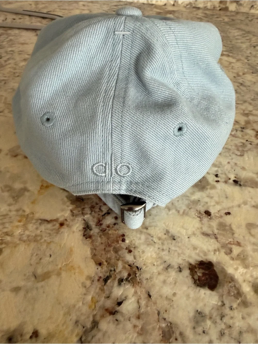ALO Washed Off-Duty Baseball Cap, Light Denim